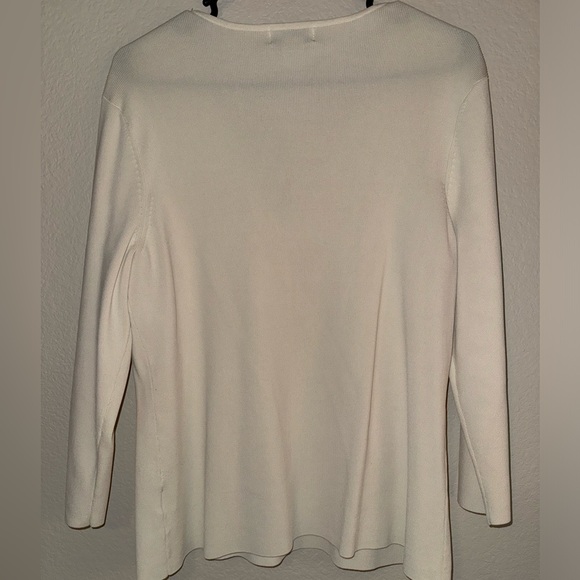 CREAM BUTTON UP CARDIGAN - Picture 2 of 2